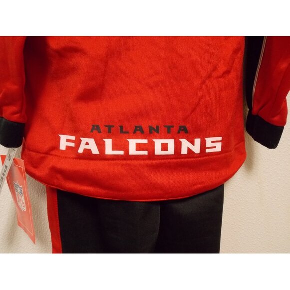 NFL Atlanta Falcons Red Hooded Sweat Suit Size 2T by NFL Reebok - Picture 4 of 7